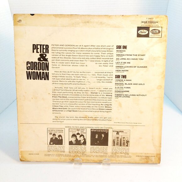 Peter & Gordon~Woman  (Vinyl LP, 1966) - Picture 4 of 4